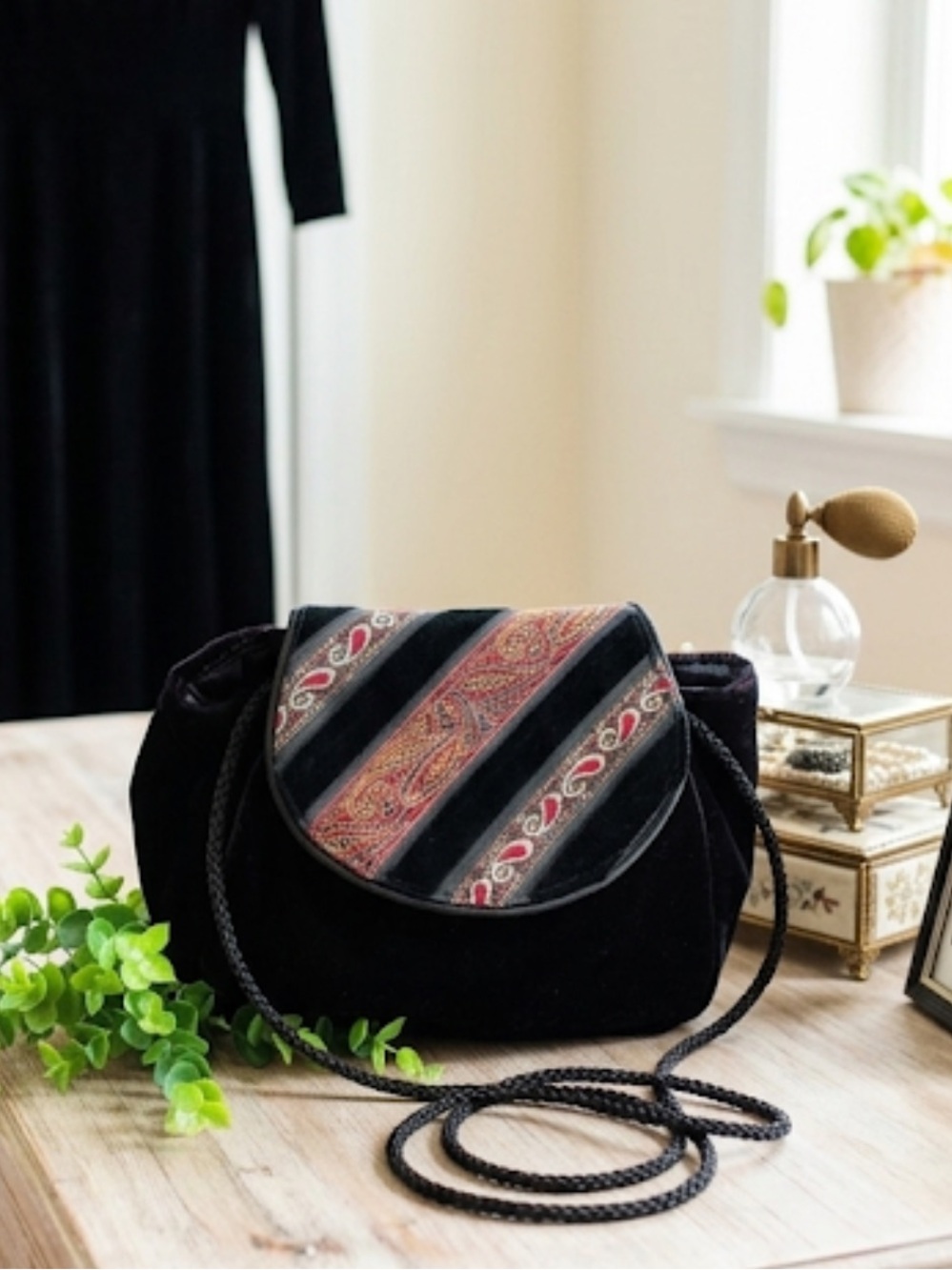 New Velvet Bag Satin Mini Shoulder Bag Casual Evening Satin Lined Purse